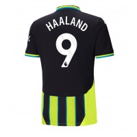 Camiseta Manchester City Erling Haaland #9 Segunda Equipación Replica 2024-25 mangas cortas